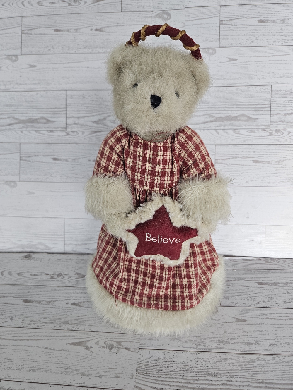 RETIRED BOYDS BEARS BELIEVE BEAR TREE TOPPER
